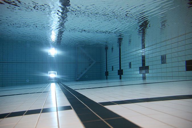 Billedet viser bassinet i Virum Svømmehal